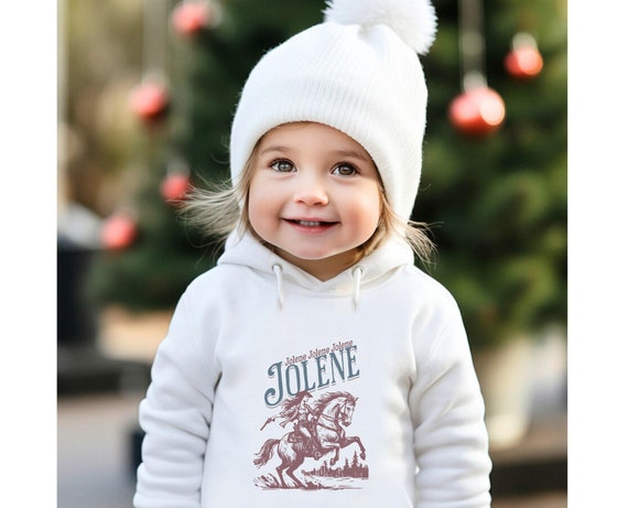 Jolene Cowgirl Toddler Hoodie, Kids Western Fleece Pullover, Horse Lover Sweatshirt, Country Western Cowgirl Outfit, Cute Cowgirl Gift