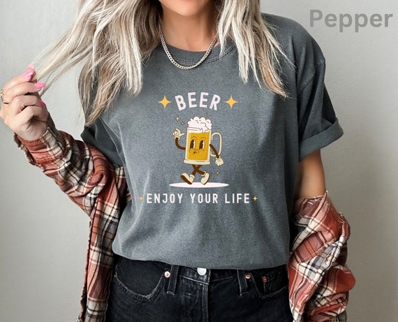 Vintage Beer Mascot Shirt - Retro Beer Shirt, Beer Shirt, Beer Lover Gift, Mascot Shirt, Fun Shirt, Graphic Beer Tee, Comfort Colors shirt,