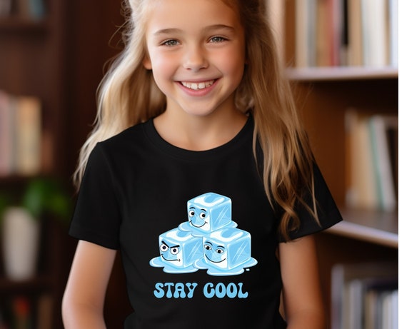 Stay Cool with our Melting Ice Cube Youth Shirt - Fun and Whimsical Design