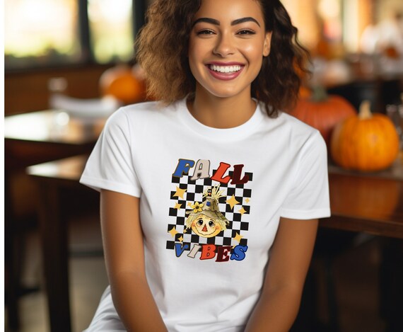 Thanksgiving Shirt, Fall Shirts, Scarecrow Tshirt, Fall Vibes Shirt, Cute Fall Shirt, Holiday Shirt, Fall Season Shirt, Fall Time Shirt