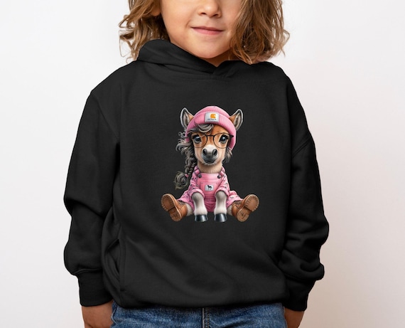 Country Girl Horse Toddler Hoodie, Farm Animal  Sweatshirt, Kid's Horse Lover , Cute Gift for Kids, Equestrian, Pferde Geschenk Für Mädchen