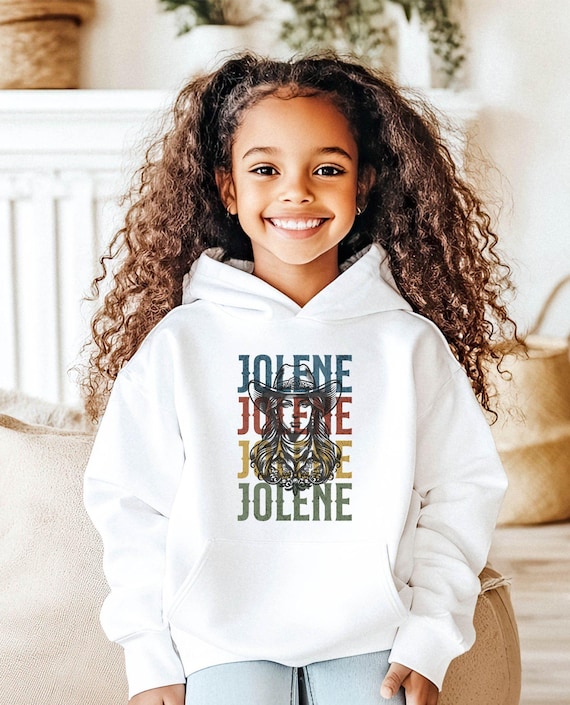 Youth Jolene Cowgirl Hoodie: Retro Western Kids Pullover