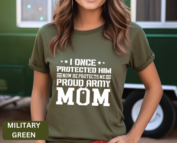 Army Mom T-Shirt, Military Mom Shirt, Gift for Mom, Proud Army Mom, Military Shirt, Mom Tee, Soldier Mom Tee, Mom Shirt, Patriotic Shirt