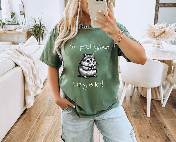 Funny Sad Hamster, Summer Shirt, Drama Queen Gift, Gift For Her, Humor Graphic Tee, Cute Quote Shirt, Sister Gift, Best Friend Tee,