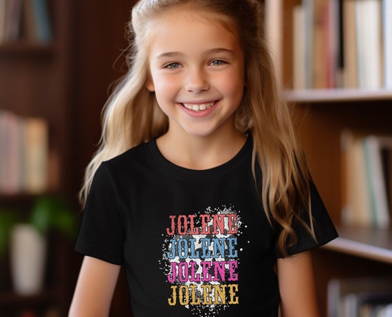 Kids Cow Print Jolene Tee, Dolly Parton Inspired T-shirt, Youth Concert Shirt, Cowgirl Music Lover Gift, Western Shirt, Toddler Dolly Vibes