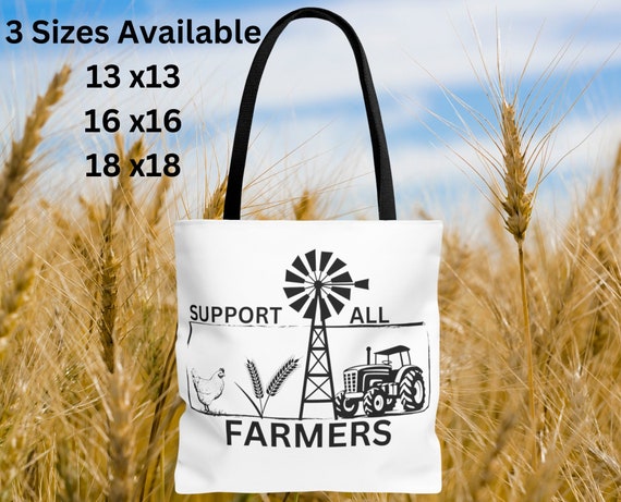 Farmers Tote Bag, Vintage Farm Tote Bag, Rustic Farmhouse Bag, Country Lovers, Farmers Market Bag, Shopping Bag, Grandma Bag, Chicken Lovers