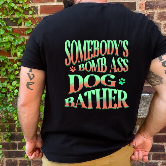 Personalized Dog Bather Shirt, Custom Pet Groomer Tee, Funny Dog Lover Gift, Dog Grooming T-Shirt, Pet Parent Apparel