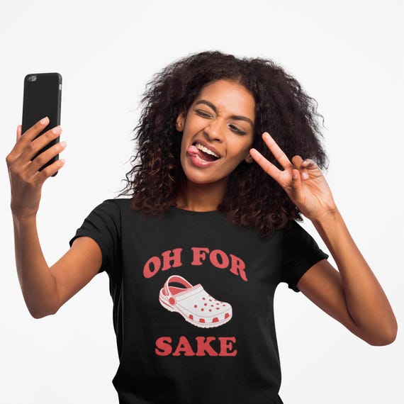 Funny Crocs Tee, Casual Wear, Gifts for Crocs Lovers, Birthday Present, Summer Outfit, OH FOR SAKE T-Shirt