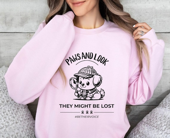 Animal Rescue Sweatshirt: Detective Dog, Humane Society Volunteer Gift