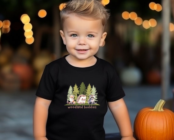 Woodland Buddies Toddler Shirt, Woodland Animal Shirt, Animal Lovers, Racoon Shirt, Toddler Shirt, Woodland Shirt for Toddlers
