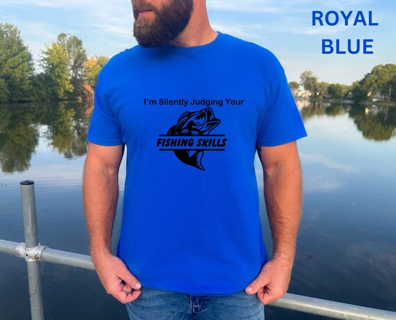 Bass Fish & Silently Judging Tee: Bella Canvas Shirt, Fishing Skills Design for Gift or Fun! Bass Shirt, Bass Fish Tee, Fishing Shirt,