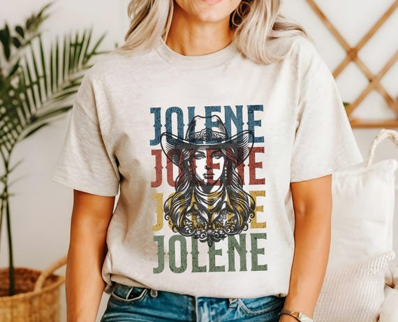 Retro Jolene Unisex Tee, Boho Graphic T-shirt, Gift for Music Lovers, Casual Summer Top, Vintage Style Apparel