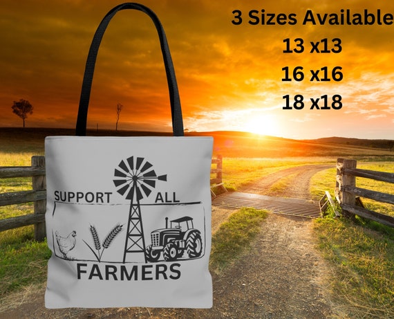 Farmers Tote Bag, Vintage Farm Tote Bag, Rustic Farmhouse Bag, Country Lovers, Farmers Market Bag, Shopping Bag, Grandma Bag, Chicken Lovers