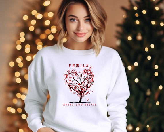 Family Tree Sweatshirt, Family Tree, Special Gift for Mom, Gift for Grandma, Family Shirt, Family Gift, Famil Together