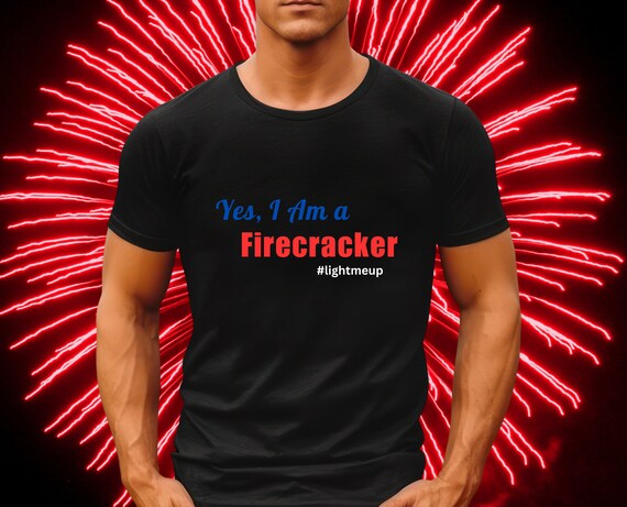 July 4th Firecracker T-Shirt, Independence Day Tee, America Shirt, USA Tshirt, Patriotic Shirt, Summer Tee, Freedom Shirt, Merica Shirt