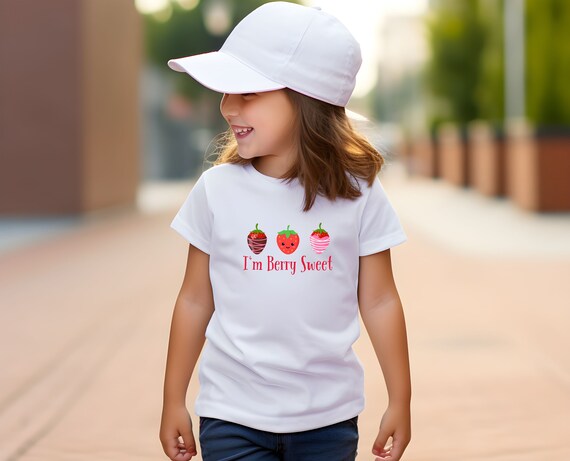Berry-Licious Toddler Shirt: With three strawberries and the sweet phrase 'I'm Berry Sweet' for your little one's charming wardrobe