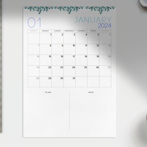 Basic 2024 Calendar Etsy