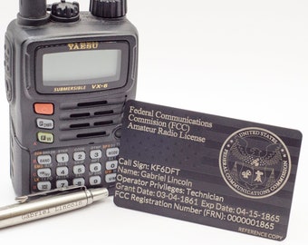 Ham Card, Personalized Pen, Radio Call Sign, High Quality Practical Gift