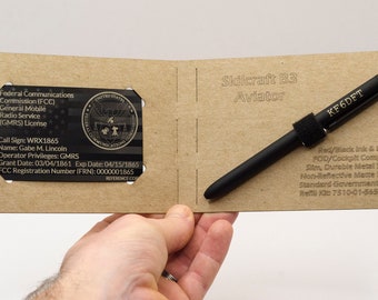 GMRS Card, Personalized Pen, Radio Call Sign, High Quality Practical Gift