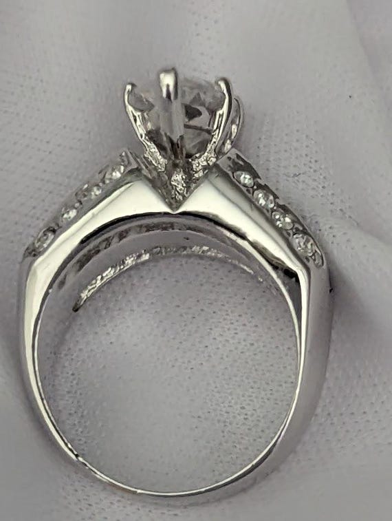 Marquise cut CZ Statement Ring - image 7