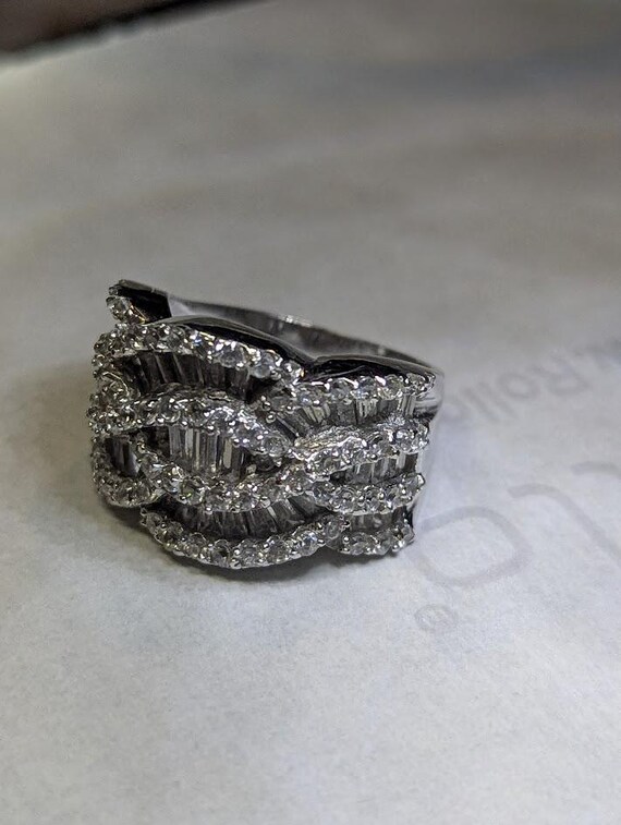 Vintage CZ Statement Ring - image 6