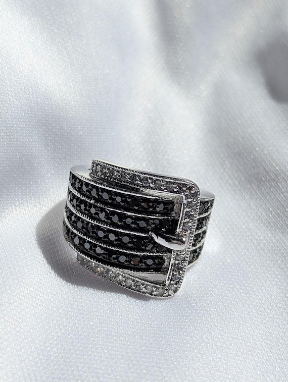Belt Buckle Statement Ring - image 1