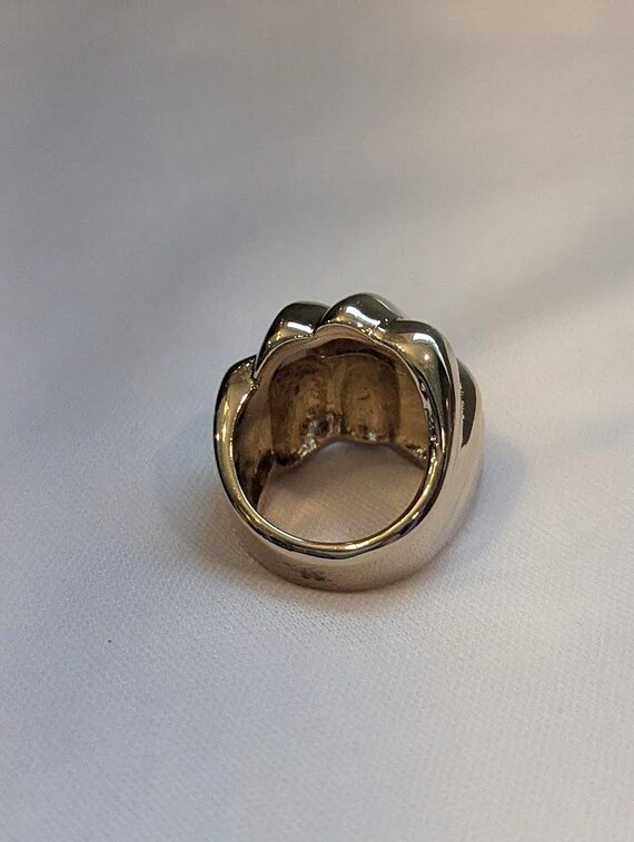18kt Electroplated Statement Ring - image 4
