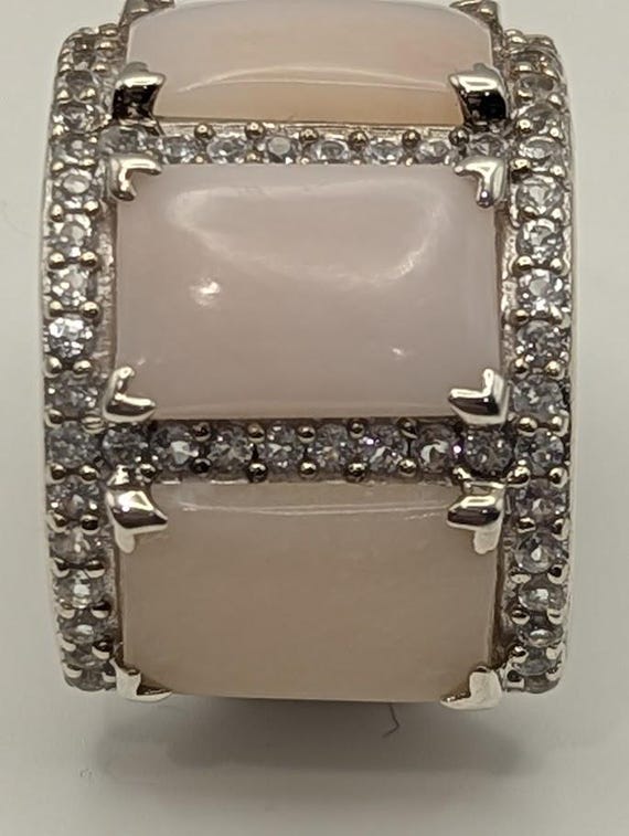 Sterling Silver Statement Ring  925 Marked  Light… - image 3