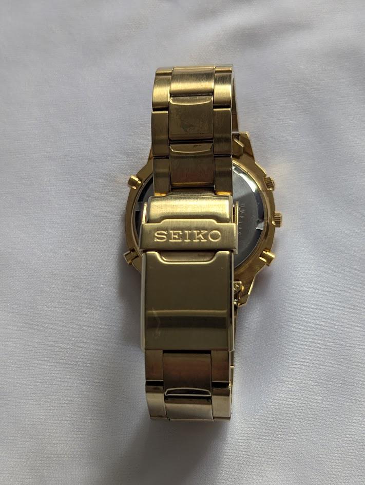 Vintage Seiko 7T32-6M59 Men's Gold Tone Alarm Chronograph Watch - Etsy