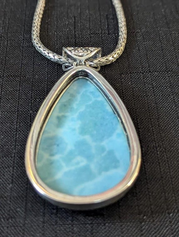 Larimar Gemstone Pendant | 925 Sterling Silver | … - image 6