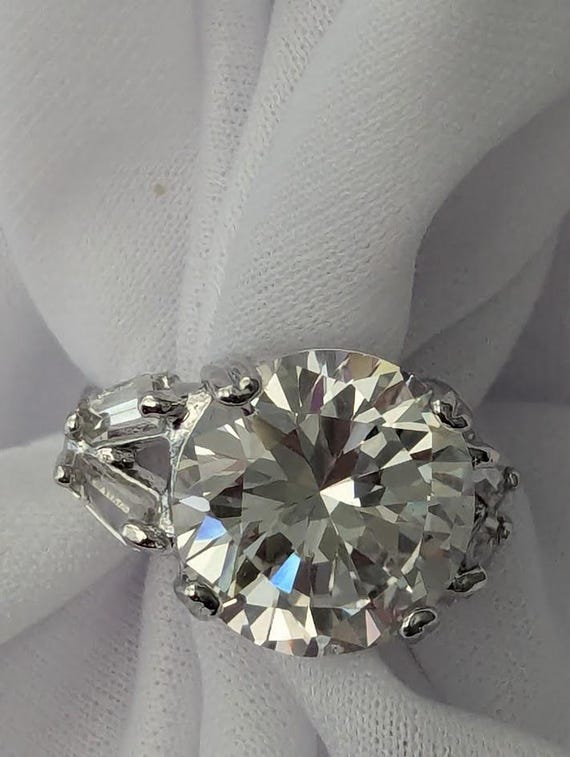 Vintage 18K G.E. statement Ring - image 6