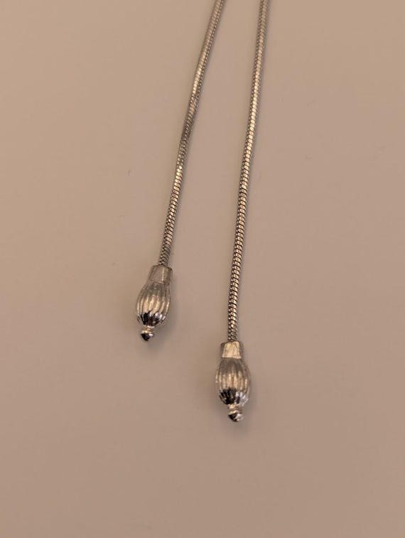 Rhinestone “W” Initial Necklace - image 6