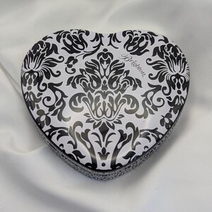 Brighton “Lacrima” Heart Necklace – Style JN2842 – Silver Scroll Pendant with Pearl Center – Original Tin & Tag image 6