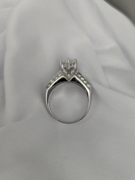 Marquise cut CZ Statement Ring - image 8