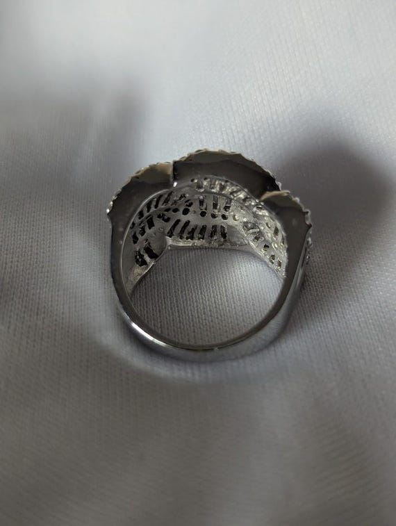 Vintage CZ Statement Ring - image 2