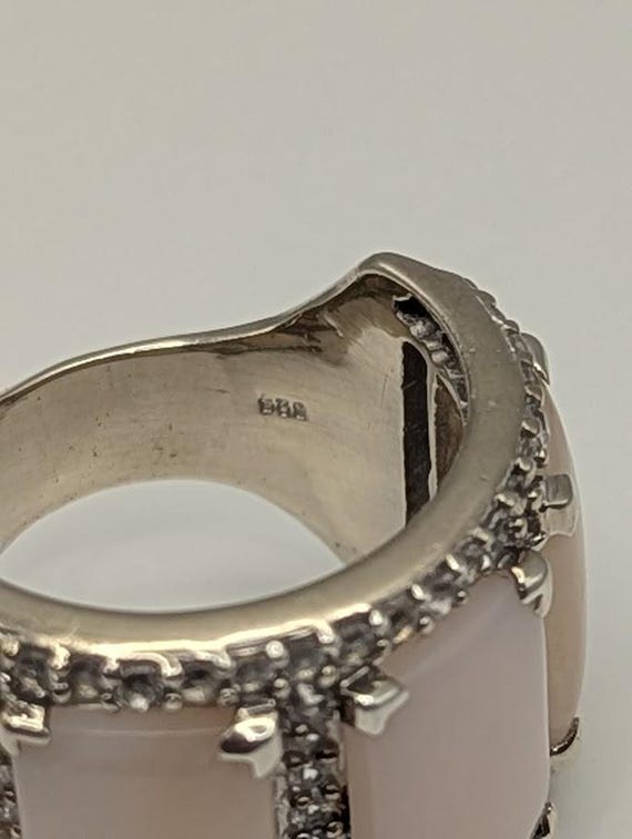 Sterling Silver Statement Ring  925 Marked  Light… - image 2