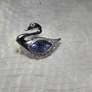 Vintage Swarovski Crystal Swan
