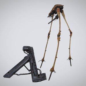 Half Life 2 Strider pintado con base / Walker / Mech / Alien / 1/32 ...