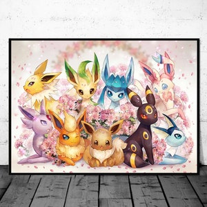 Pokemon Eeveelutions Print - Familytree