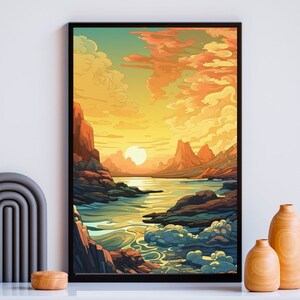 Scenery Printable Poster Set-premium Digital Wall Decor Wall - Etsy