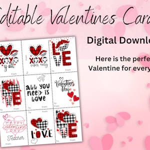 Classroom Valentines, Valentines cards for kids classroom, Fun Printable Valentines, Instant Download, Teacher Valentine