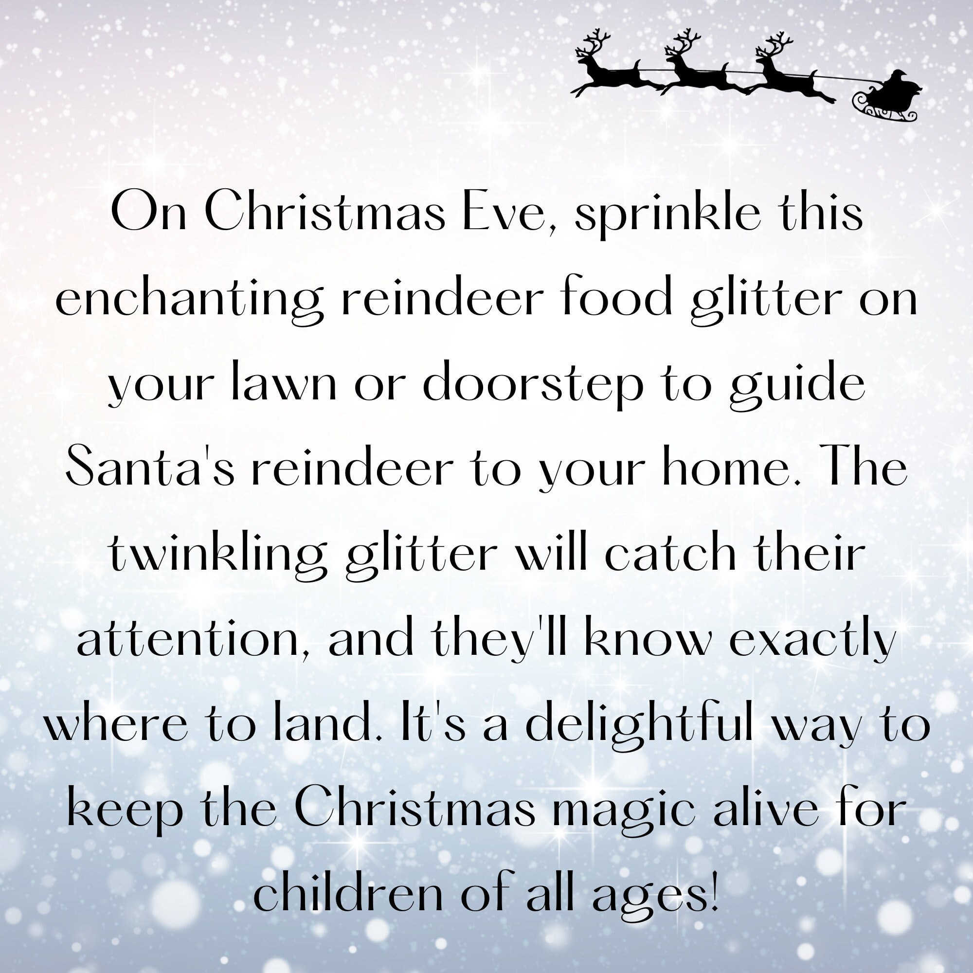 Reindeer Dust,christmas Reindeer Food Glitter Bottles Spark Imagination ...