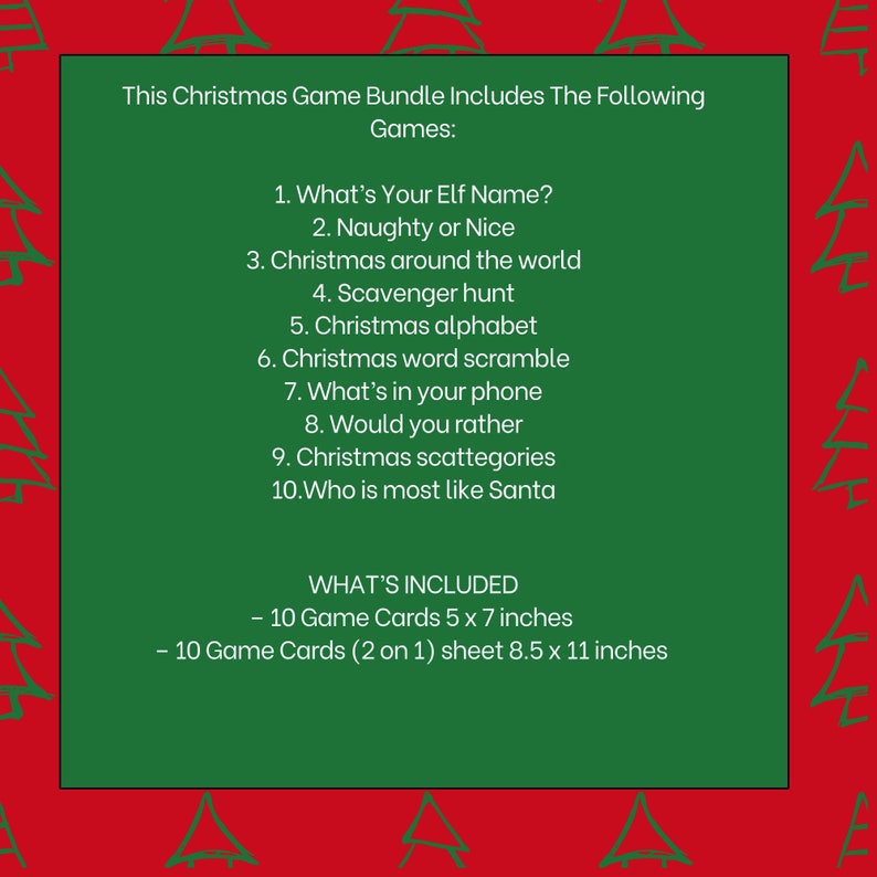 Christmas Riddles Game, Printable Christmas Games for Kids, Fun