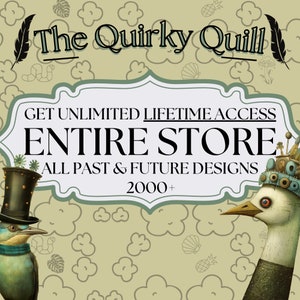 LIFETIME Entire Store Clipart and Design Access! Unlimited Downloads! All Past and Future Designs! Whole Shop! Over 2000 individual Designs