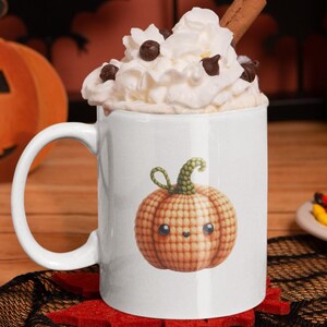 Spooky Halloween Pumpkin Ceramic Coffee Mug, Witch Pumpkin Ghost Cup, Trick or Treat Gift, Pumpkin Lover Mug, Halloween Decor Mug
