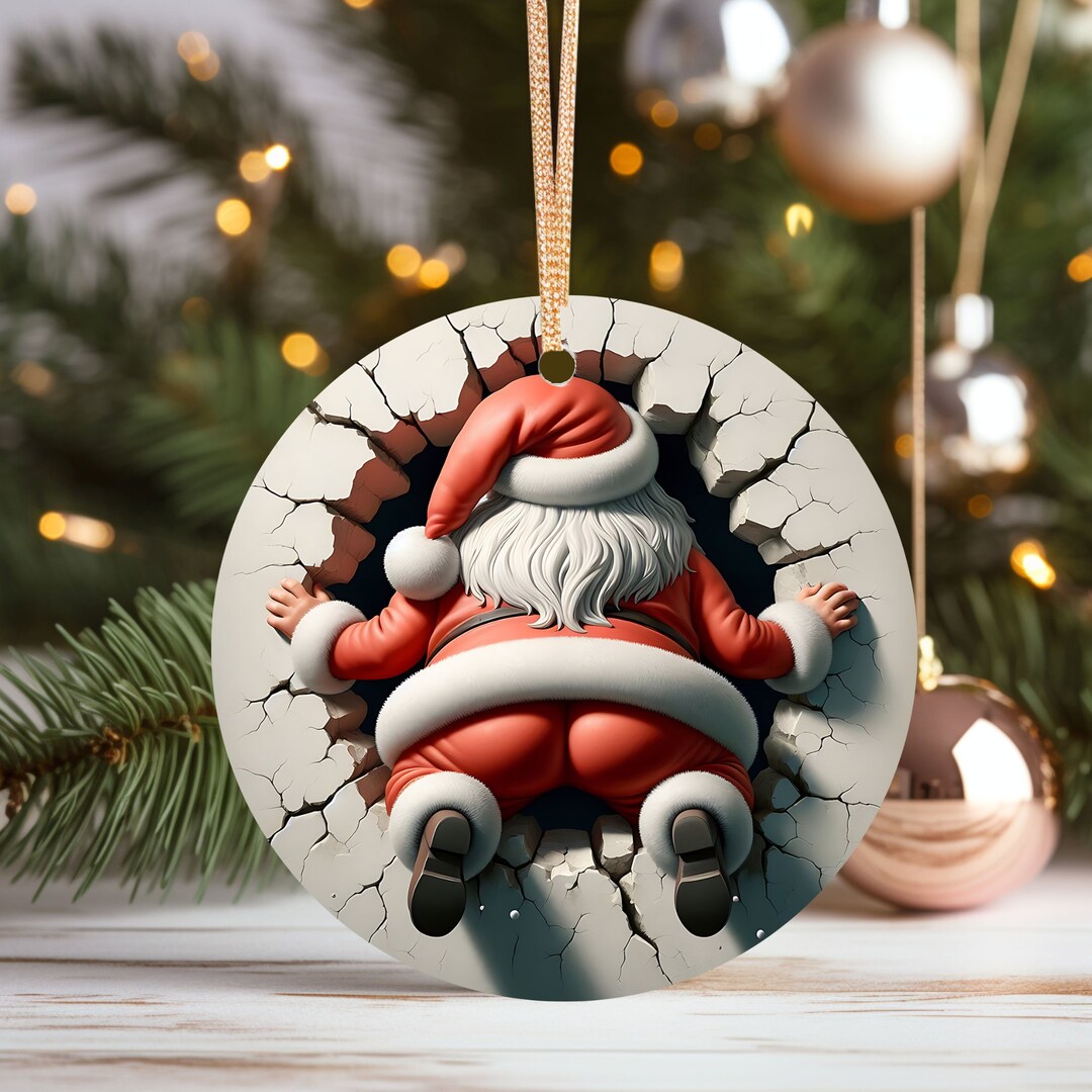 Unique Santa Unique and Enchanting Santa Ceramic Christmas Ornaments - Perfect ...