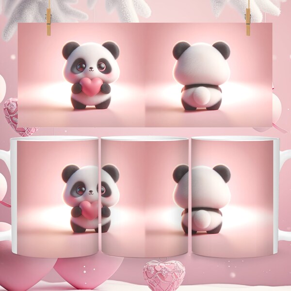 Cute Panda Mug Eww Valentines Day Mug Ew Valentines Day Gift For Her Valentines Mug Gift for Valentine's Day Girlfriend Gift 11 oz