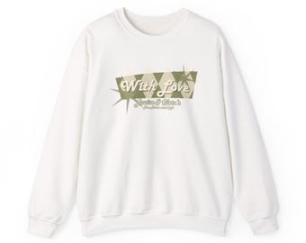 50's Retro Holiday Cafe Design Crewneck Sweatshirt, Vintage Christmas Jumper, Cozy Winter Pullover, Festive Xmas Top, Classic Diner Shirt