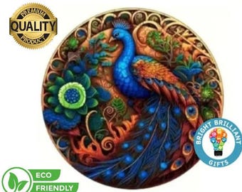 The Emerald Majesty - Wooden Jigsaw Puzzle -Uniquely-Shaped Pieces, Mentally and Visually Stimulating, Great Gift!