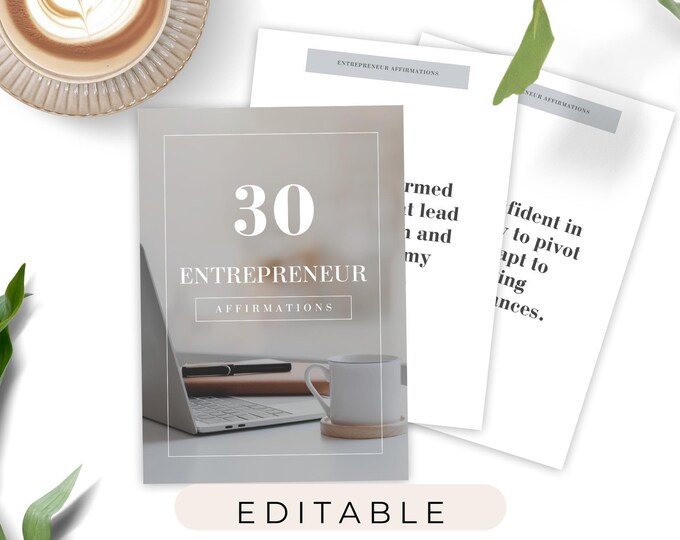 Entrepreneur Affirmation Cards Positive Quotes for Small Business Daily Words of Affirmation I Am Enough Encouragement Cards Mindfulness